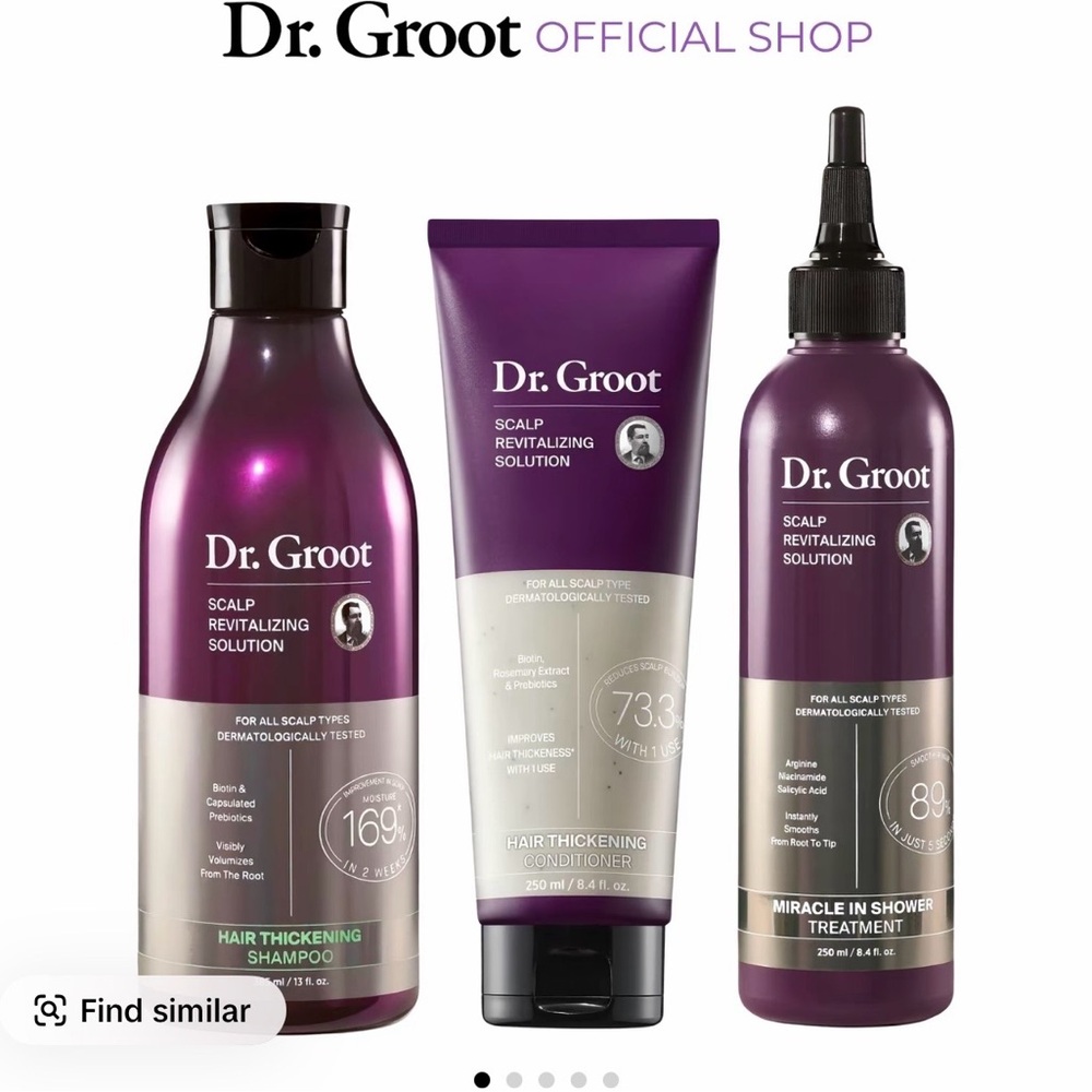 Dr groot shampoo and conditioner for both men and women